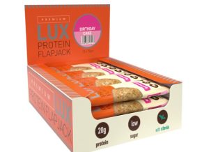 12 Bars x 75g Protein Flapjacks Bars Premium LUX Birthday Cake