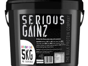 5kg Mass Gainer Protein Powder Birthday Cake - Serious Gainz - The Bulk Protein Company