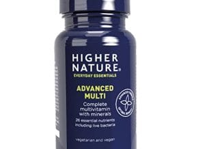 Higher Nature - Advanced Multi - Multi Vitamins Supplements - 26 Essential Vitamins, Minerals & Live Bacteria - 180 Tablets