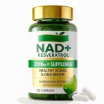 NADH NMNH Resveratrol Supplements 120 Capsules, Superior Absorption Boosting Energy Metabolism, Healthy Anti-Aging & Cellular Repair with Nicotinamide Riboside
