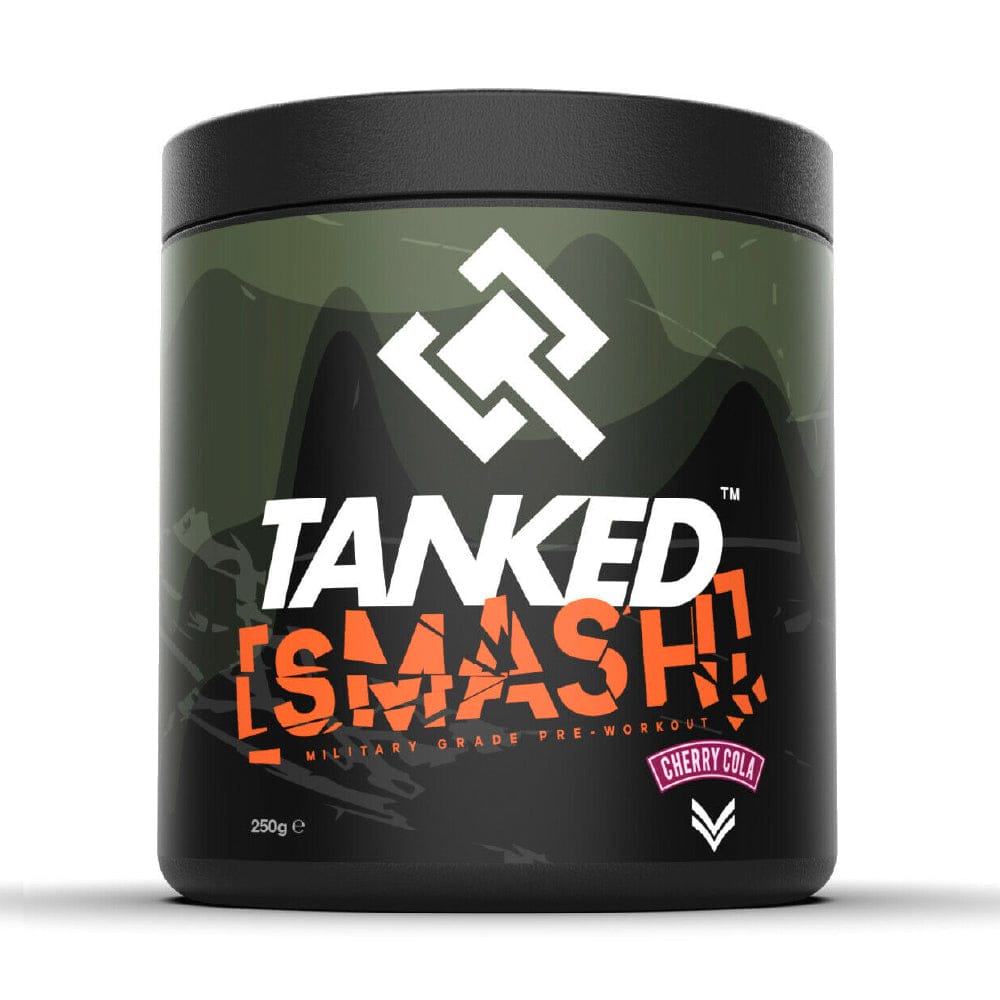 Preworkout with Beta-Alanine, Creatine, AAKG and L-Citrulline Malate - Tanked SMASH - Cherry Cola - 50 Servings