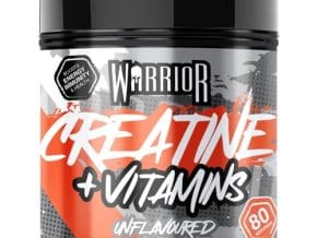 Warrior Creatine Monohydrate Powder + Multivitamin 360g (80 Servings) – Micronised Creatine Powder Supplement for Men & Women – Vitamin D, A, C, E, B Complex, Magnesium, Iron, Zinc – Unflavoured
