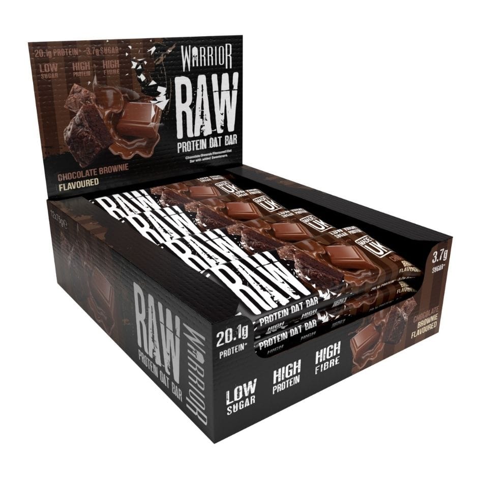 Warrior RAW Protein Oat Bars - 12 x 75g Box 12 Bars