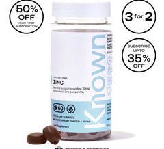 20mg Zinc Vegan Gummies - Immunity, Normal Fertility & Bone Support