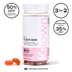 Clear Skin Vitamin Gummies with Zinc, Selenium & Vitamin B2 - Complexion & Blemish Support