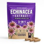 Echinacea Capsules High Strength - 5000mg Echinacea with Dandelion & Honeysuckle - Food Supplement - Vegan - one a Day - 90 Capsules per Pack (1 Single Pack)