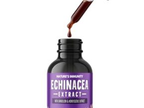 Echinacea Drops 100ml – 3:1 Echinacea Extract with Dandelion & Honeysuckle – Raspberry Flavour - Vegan, Non-GMO, Gluten-Free – GMP Certified