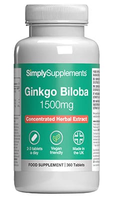 Ginkgo Biloba 1500mg (360 Tablets)