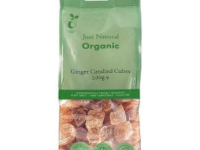 Just Natural Organic Ginger Candied Cubes