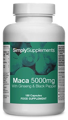 Maca 5000mg (180 Capsules)