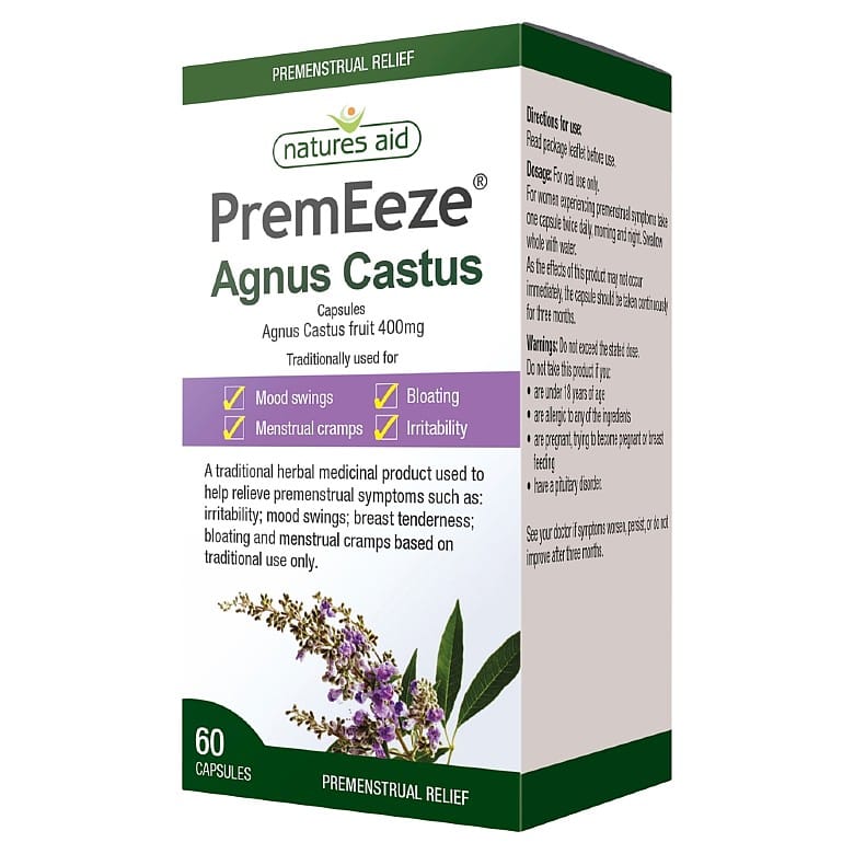Nature's Aid Premeeze Agnus Castus 60 Capsules