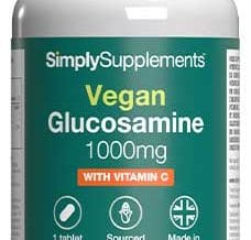 Vegetarian Glucosamine Hcl 1000mg Vitamin C 40mg (120 Tablets)